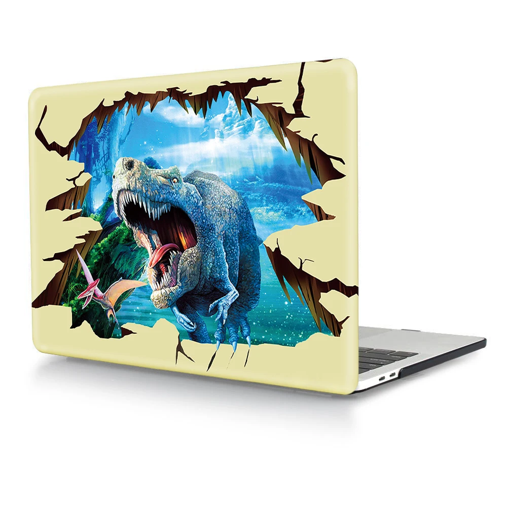 3D Dinosaurs HRH, новинка, 3D, животное, аниме, мультфильм, корпус ноутбука, оболочка, защитный жесткий пластиковый чехол, рукав, крышка для Macbook Pro 13, сенсорная панель, A2159 - Цвет: 3D Dinosaurs