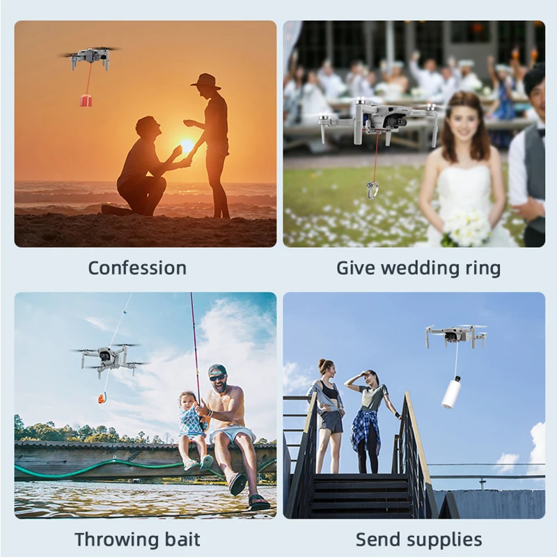 Для дрона DJI Mavic Mini 2/Mini 1/SE система Air Drop Метчик рыболовная приманка обручальное