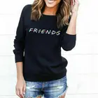 Womens Mens Hoodie Sweatshirt FRIENDS Print Hoody Coat Ladies Pullover Top Loose Casual Womens Jumper Pull Femme