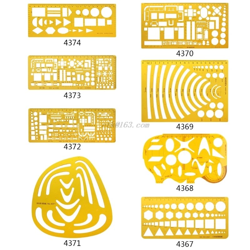 Технический трафарет для рисования профессиональный математический обучающий