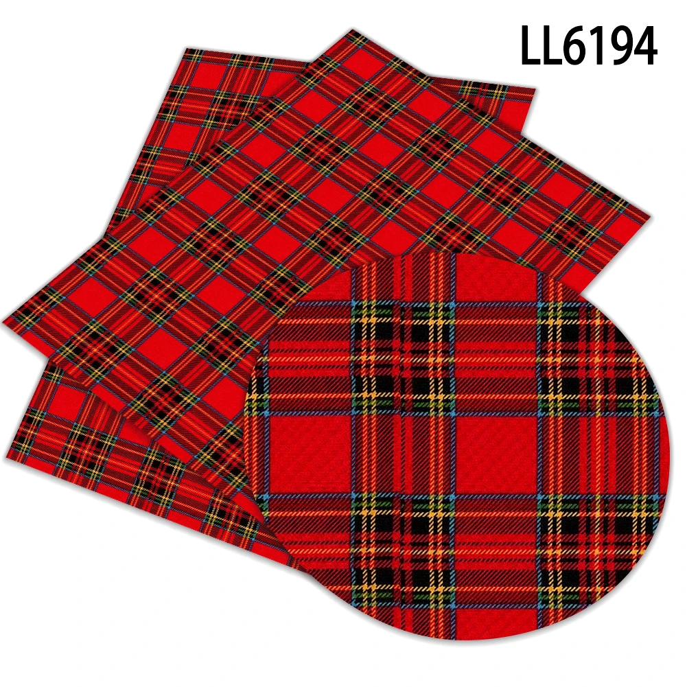 Тканевые листы из искусственной кожи с рождественской тематикой 30 х136 см