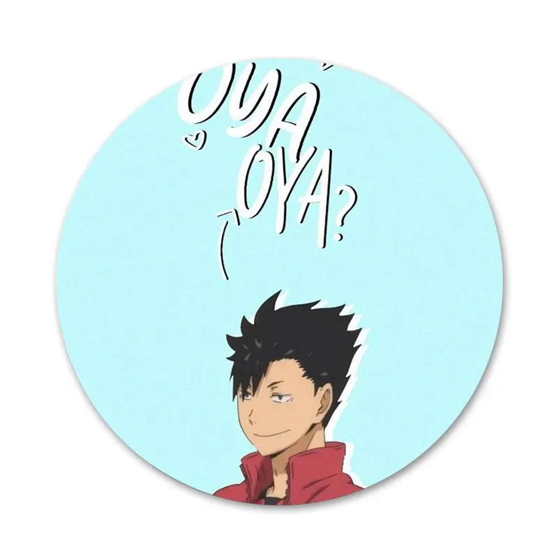 

Oya Oya Oya Haikyuu Badge Brooch Pin Accessories For Clothes Backpack Decoration gift 58mm
