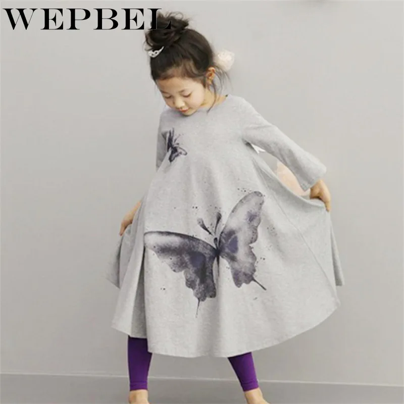 WEPBEL/ковбойские подтяжки для девочек; джинсовое платье на бретелях для девочек; джинсовый сарафан; Детские повседневные платья для девочек; одежда для малышей; От 2 до 12 лет