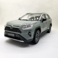 118 diecast model for toyota rav4 2020 gray suv alloy toy car miniature collection gifts rav 4