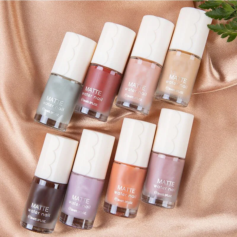 Матовый набор гель лаков для ногтей пастельный красный желтый небесно голубой