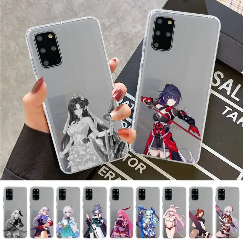 

YNDFCNB Honkai Impact Phone Case For Samsung A 10 20 30 50s 70 51 52 71 4g 12 31 21 31 S 20 21 plus Ultra