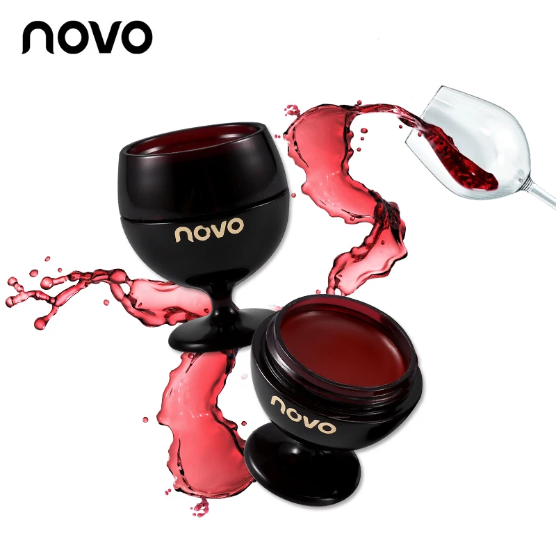2 шт./лот Желейная помада с красным вином набор из двух кисточек для губ
