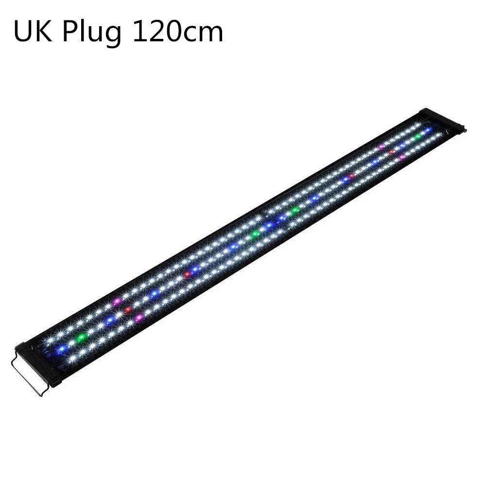 UK plug 120cm Водонепроницаемый светодиодный светильник для аквариума с вилкой США s, светильник для аквариума, синий, 60/90/120 см, Погружной подводный светильник с зажимом, водный Декор - Цвет: UK plug 120cm