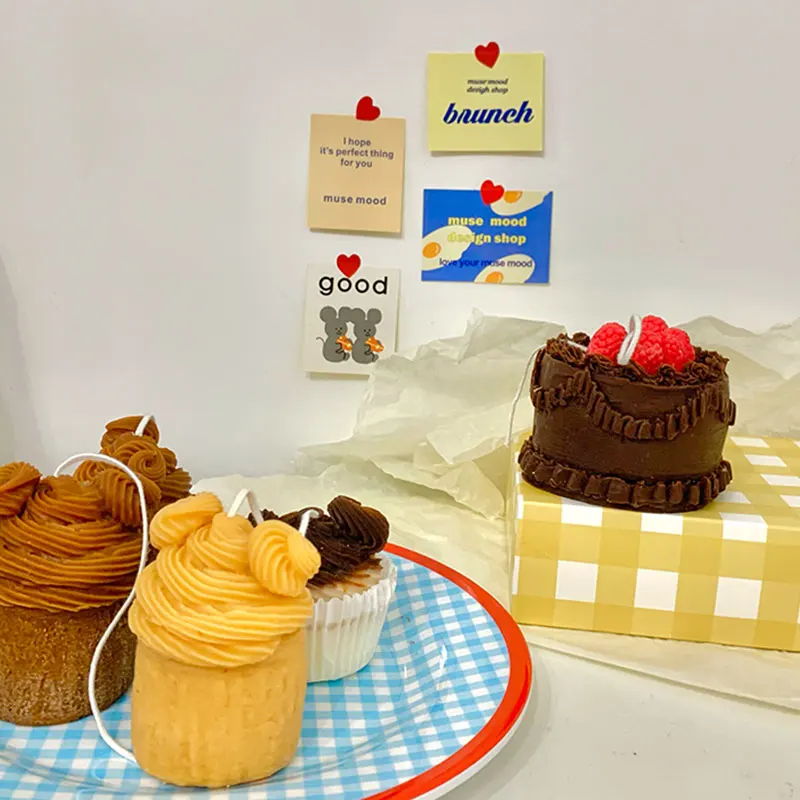 Имитация кружки для торта силиконовая форма в виде свечи гипсовый пластырь