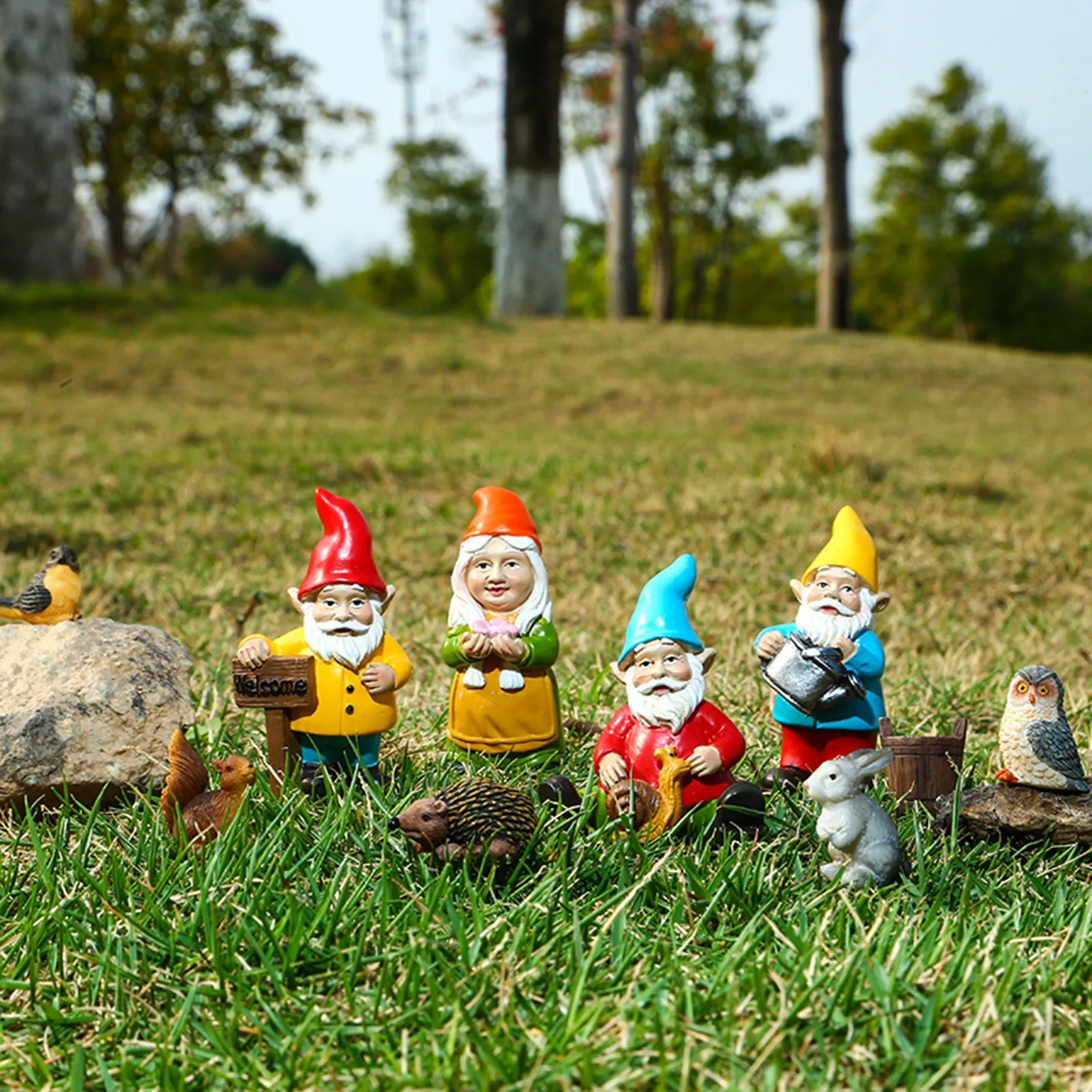 

Creative Garden Outdoor Decor Resin Sculpture Outdoor Decoration Garden Courtyard Ornaments Figurine Ornament Decor Accessories