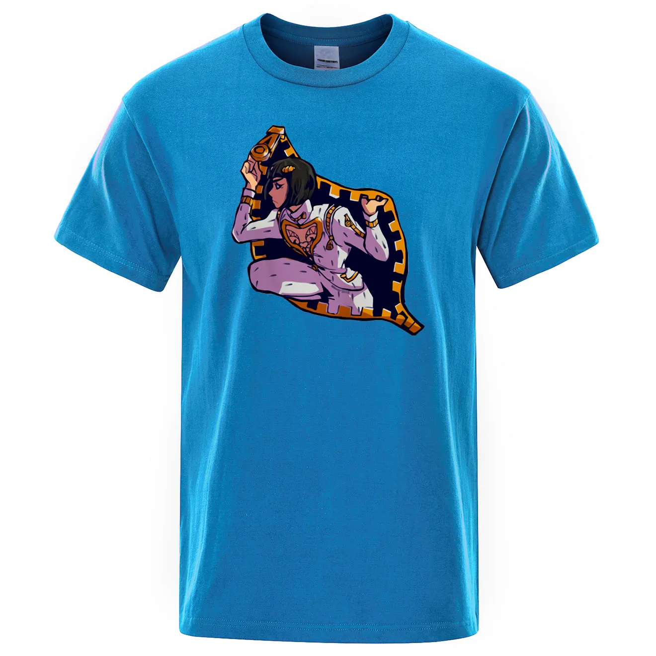 Мужская футболка JoJo странные приключения графический принт Homme короткая с