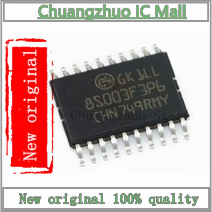 

10PCS/lot STM8S003F3P6 TSSOP-20 8S003F3P6 TSSOP20 STM8S003 TSSOP IC Chip New original