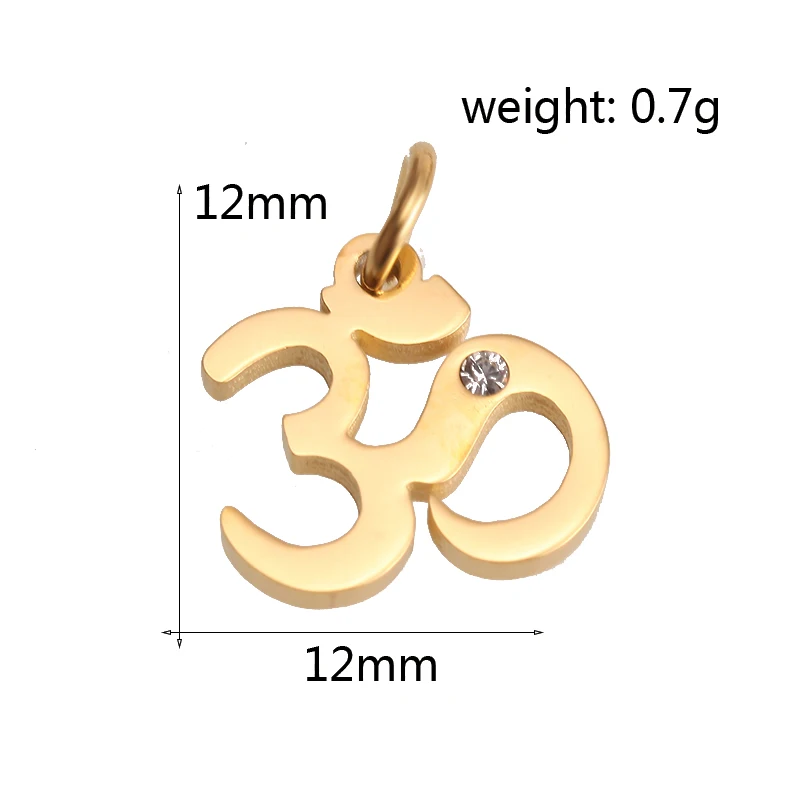 Подвески-шармы для изготовления ювелирных изделий золотые из нержавеющей стали