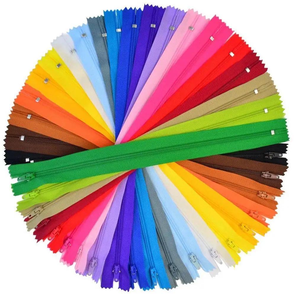 mix color 100 шт. нейлоновые молнии, Bantoye 8 дюймов красочные швейная молния поставки для портновский пошив ремесел, 20 разных цветов - Цвет: mix color