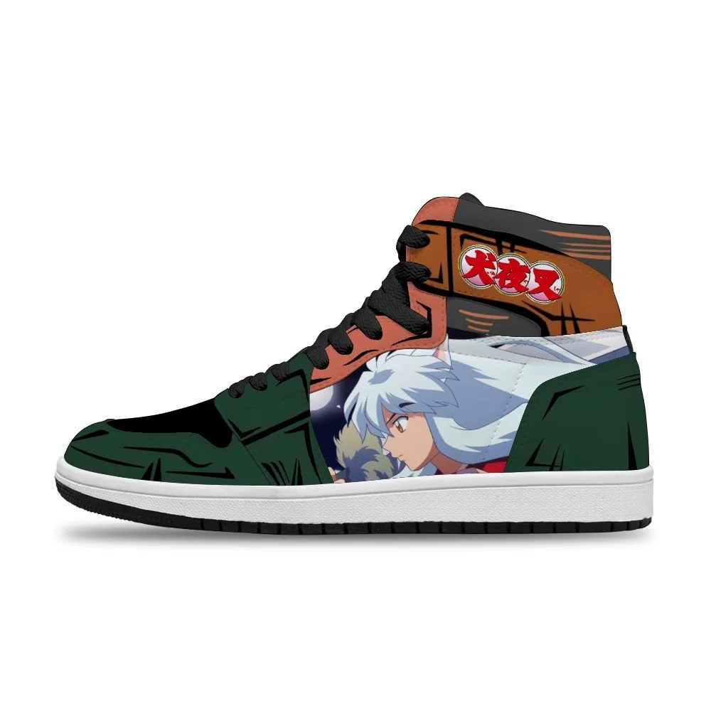 

Japanese 2021 Hot Anime Inuyasha Diy Customized Running Non-Slip Leisure Shoes For man Unisex Fashion Basketball shoes