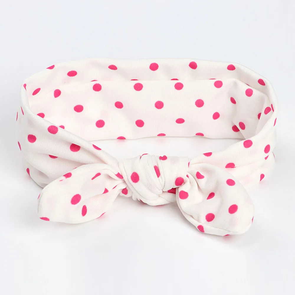 Детская повязка на голову с заячьими ушками резинка для волос тюрбан бантом