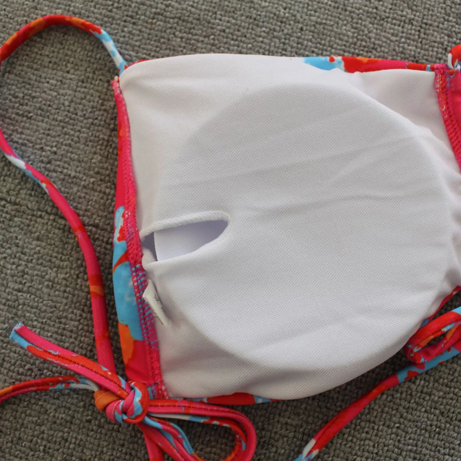 

2021 Fashion Women Swimwear Sexy Floral Printed High Waist Split Beachwear Drawstring Bikini Summer Two-Piece Swimsuits Biquini