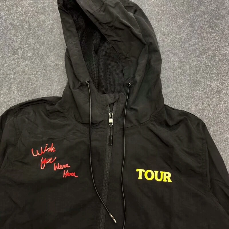 С изображением Трэвиса Скотта AstroWorld куртка черная Мужская пальто Спортивная