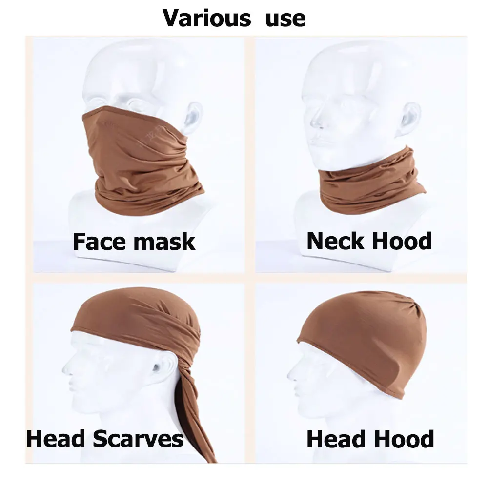 Солнцезащитная быстросохнущая маска для лица ветрозащитная дышащая эластичная