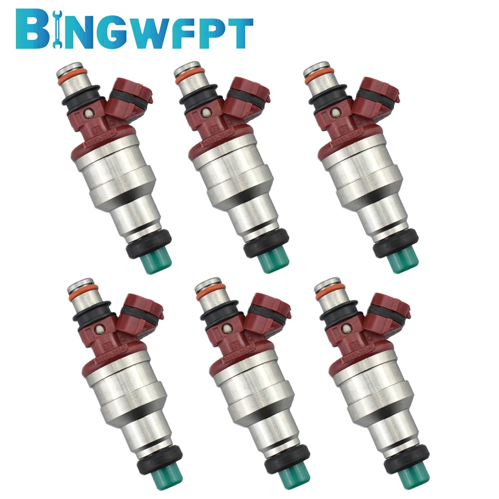 

6PCS For Toyota 4Runner 89-95 Pickup 89-95 2.4L Fuel Injector Nozzle 23250-35040 2325035040 23209-35040 2320935040