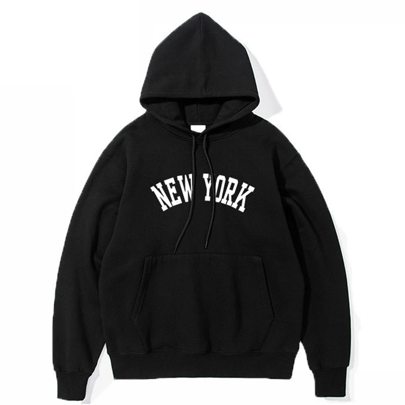 2021 Female Hoodies Lady Autumn Tops NEW Sweatshirts Women's NEW YORK Winter Printing Hooded Oversize Hoodies Full Sleeve