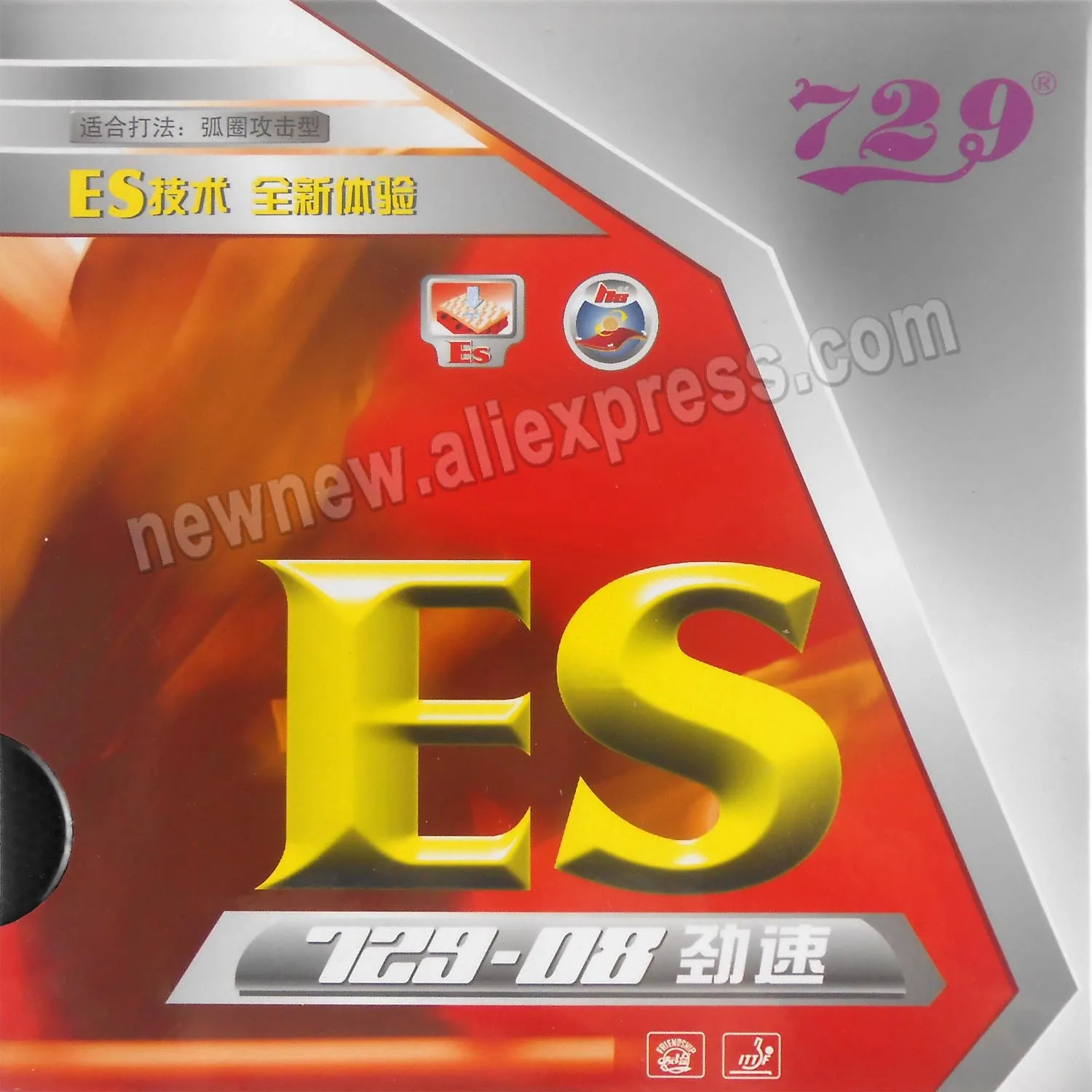 RITC 729 Friendship 729-08 ES pips-in Накладка для настольного тенниса и пинг-понга с губкой -