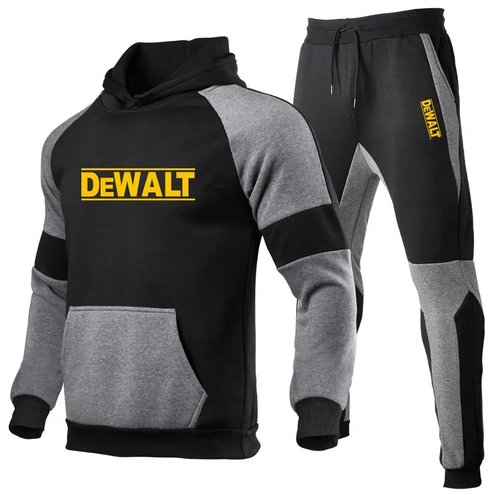 

New men's sportswear,DEWALT Hoodie Shirt, casual wear, fashion brand men's track and field clothing, warm fitness clothing