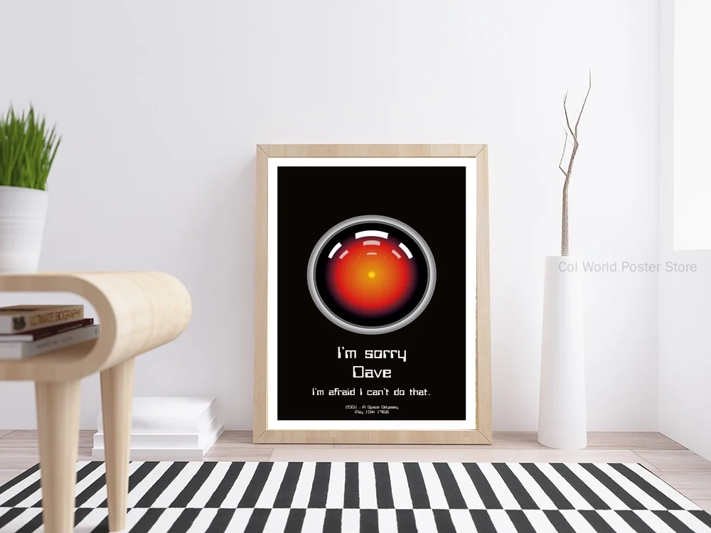 

2001 A Space Odyssey Movie Minimalist poster Wall Art Movie Posters Canvas Painting Wall Art Picture For Home Decor Living Room