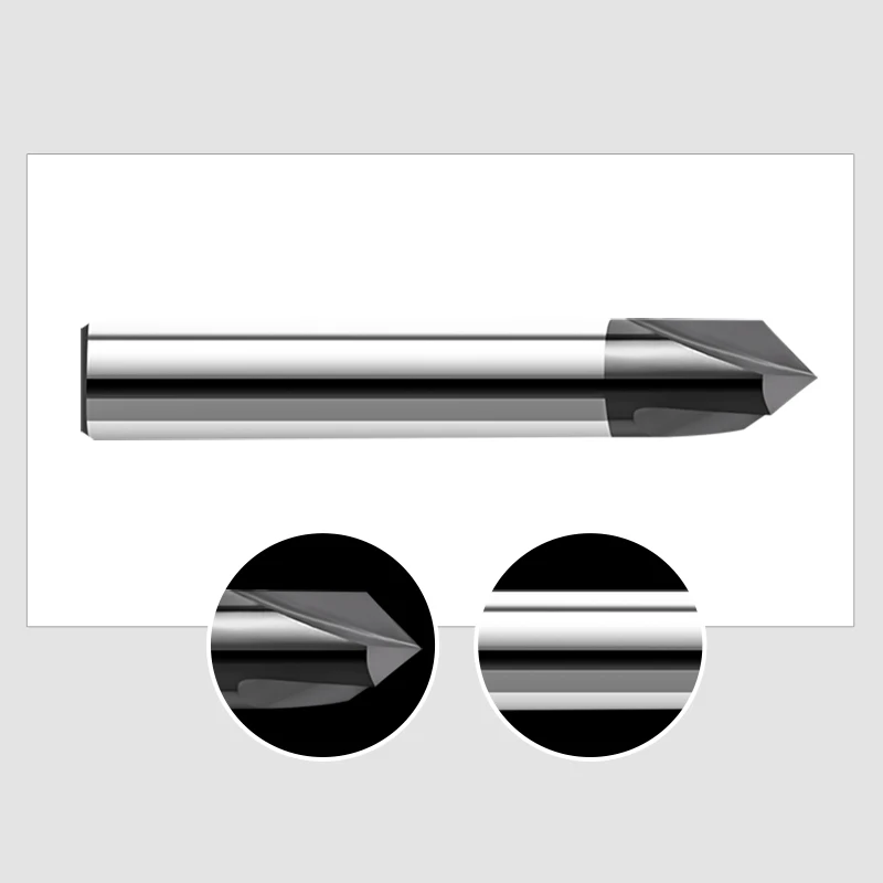 VACK Endmill Alloy Carbide Cnc Cutter Chamfering Milling 60 90 120 Degree Coated 3 Flute Chamfer End Mill | Инструменты