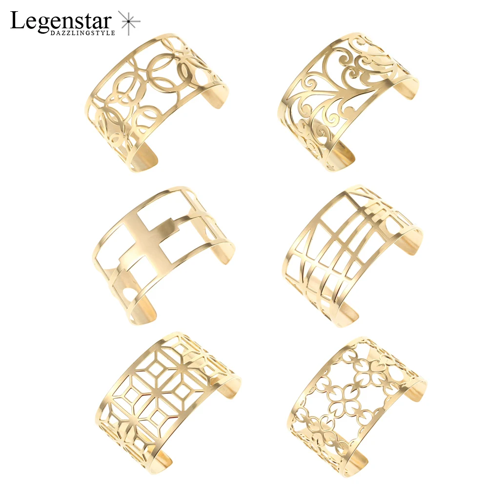 Браслеты и браслеты изготовленные из нержавеющей стали золотистого цвета |