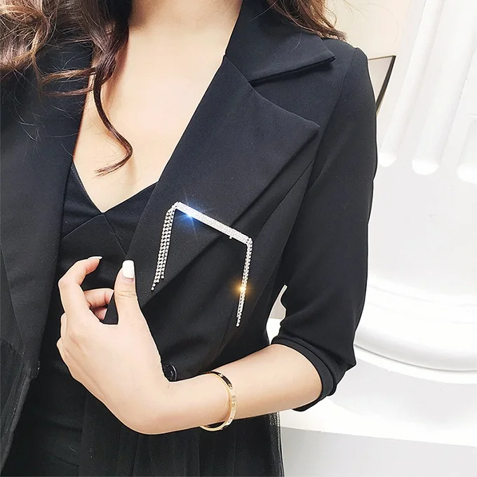 

60pcs/bag Wholesale DHL send flash drill tassel chain hairpin full drill concave hairpin dual purpose side clip