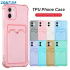 Чехол ZONEUM для iphone 11, чехлы для телефонов, Простой Прозрачный чехол для iphone 8 plus, Чехол для карт с защитой от столкновений, чехол для телефона, штамповочная пластина