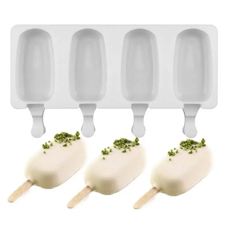 4/8 отверстие Еда силиконовая формочка для мороженого с барабанные палочки DIY