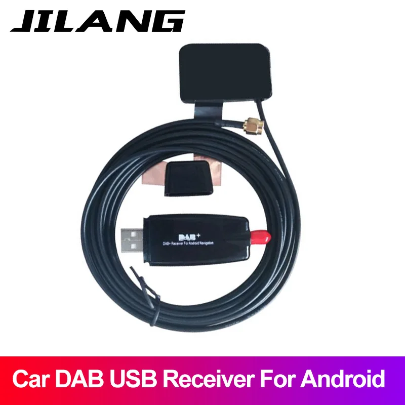 Автомобильный DAB + тюнер/коробка USB цифровой приемник аудио вещания с антенной