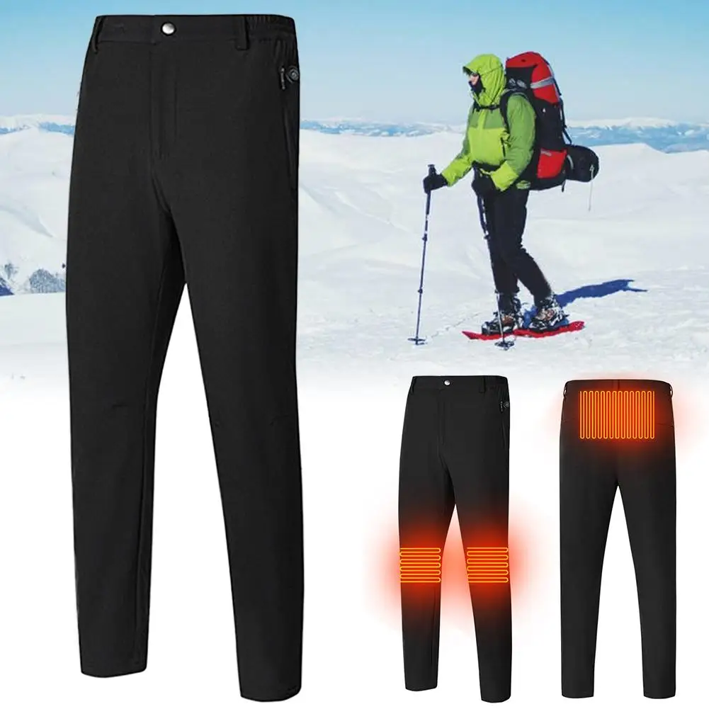 

2020 New USB Charging Heated Washable Warm Trousers Thermal Pants Winter Outdoor Trousers Slim Insulated Electric Heated Pants