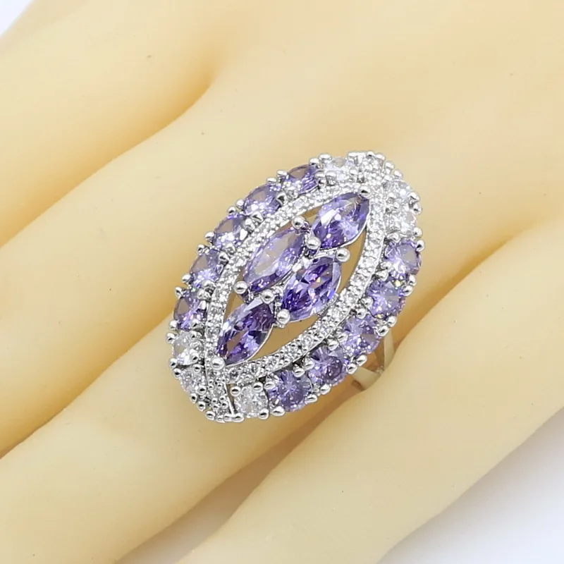 Комплект из колье серёг и кольца с фианитом|Ювелирные наборы для невесты| |