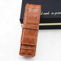 1pc new coffee pu leather pencil fountain pen storage case pens pouch bag pouch holder durable