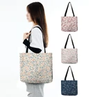 Новое поступление, женская сумка Liberty с цветочным рисунком, женская сумка для продуктов, уличная пляжная сумка-тоут
