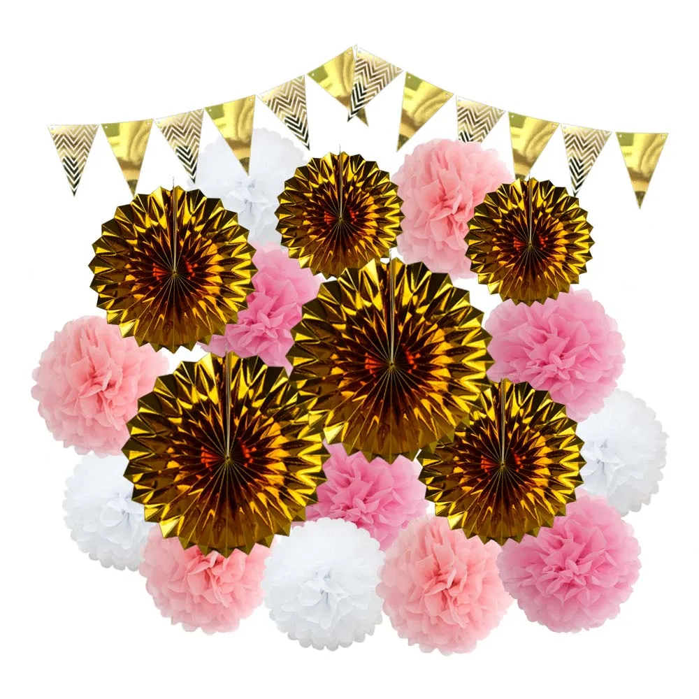 Mi Primera Comunion Декор золотой розовый набор висячая Бумага ремесла Свадьба День