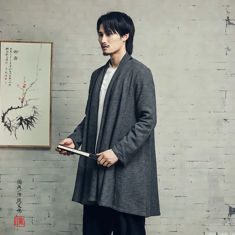 Кимоно в китайском стиле винтажный кардиган японском женское свободное юката