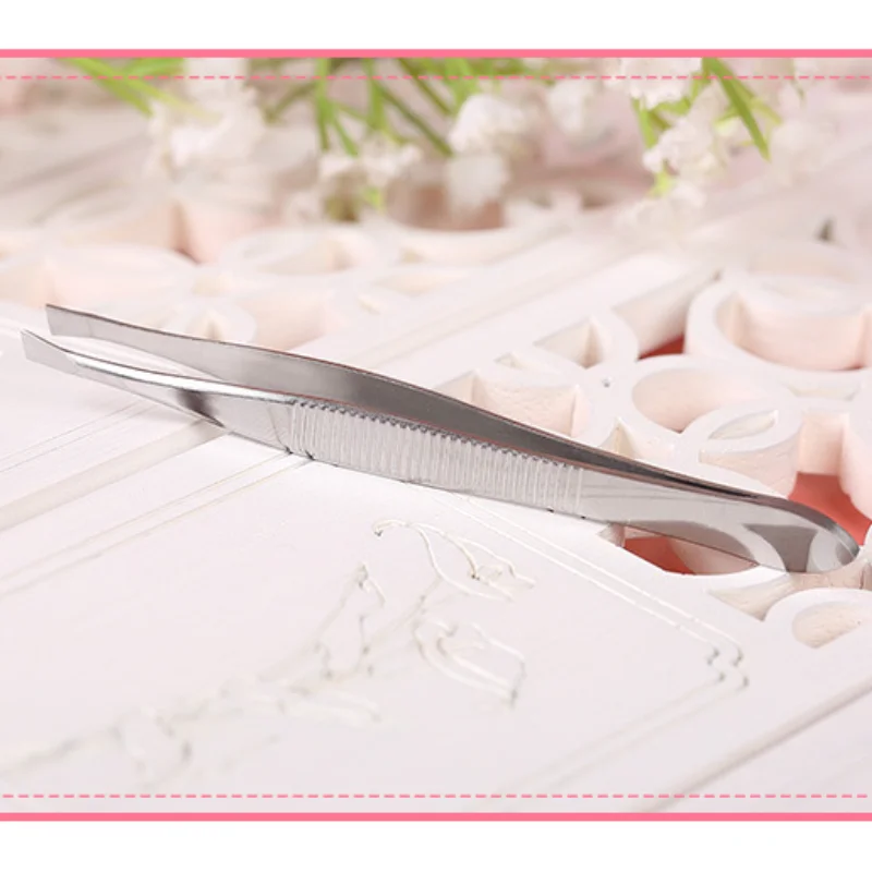 

3pcs Stainless Steel Eyebrow Clip Oblique Eyebrow Tweezers Make-up Tools Eyebrow Trimming Clip Eyelash Curler Plucking Clip