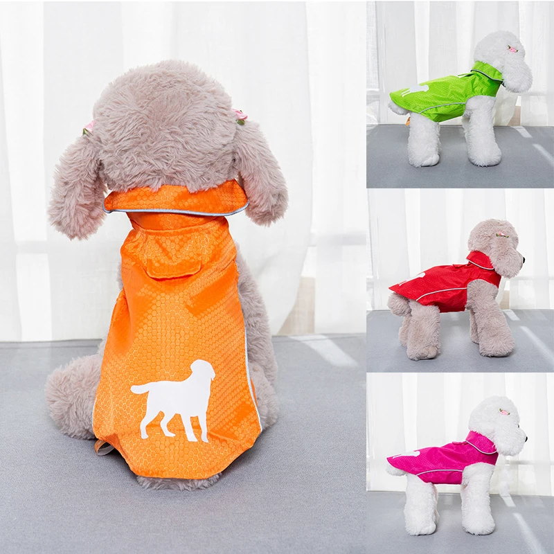 

Pet Dog Raincoat Breathable Sunscreen Reflective Dog Vest Small Medium Large Dogs Waterproof Clothes Outdoor Pet Jacket