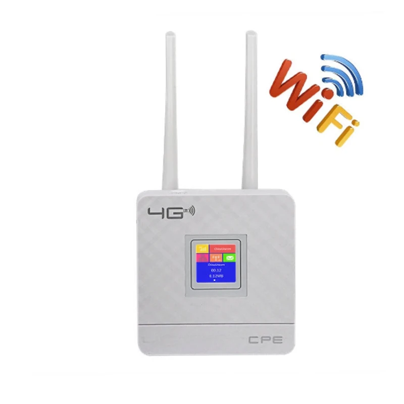 Wireless CPE 4G Wifi Router Portable Gateway FDD TDD LTE WCDMA GSM Global Unlock External Antennas SIM Card Slot - Цена: 8146.5