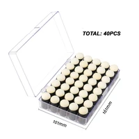 40pc blending tools sponge finger daubers with display storage box drawing painting brushes for scrapbooking card ink painting