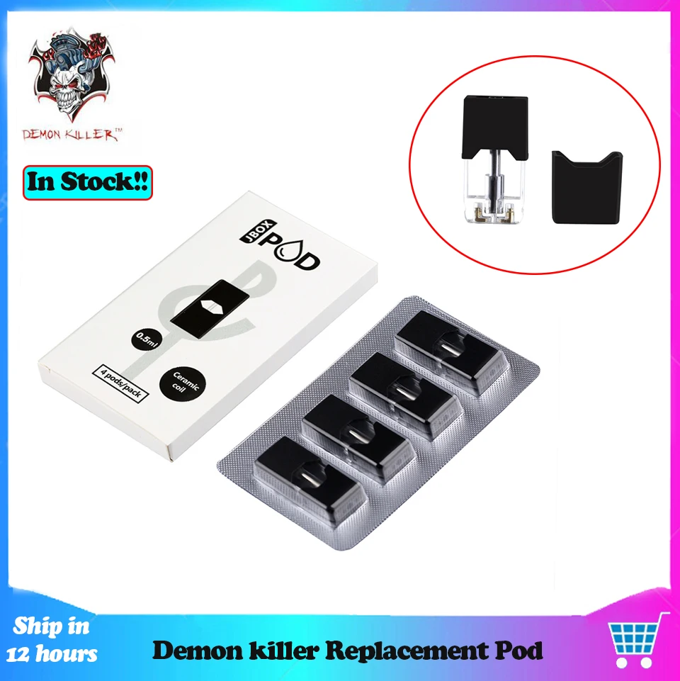 4 шт./партия оригинальный сменный картридж Demon killer для JBOX Kit 0 7 МЛ Основные