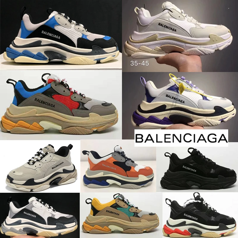 

High Quality Balanciaca Running Shoes Triple Men Women Designer Increased Sports Chaussures Trainers Dad Shoe Sneaker Size 36-45