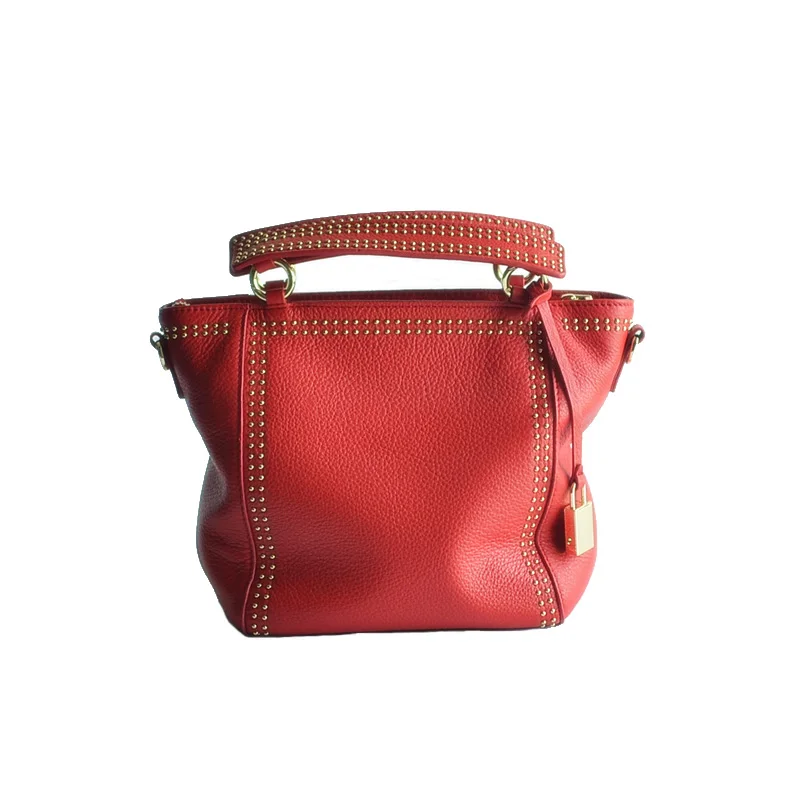 Сумка с заклепками модные Baitao/пассажирская сумка ручной на плечо округлая седло