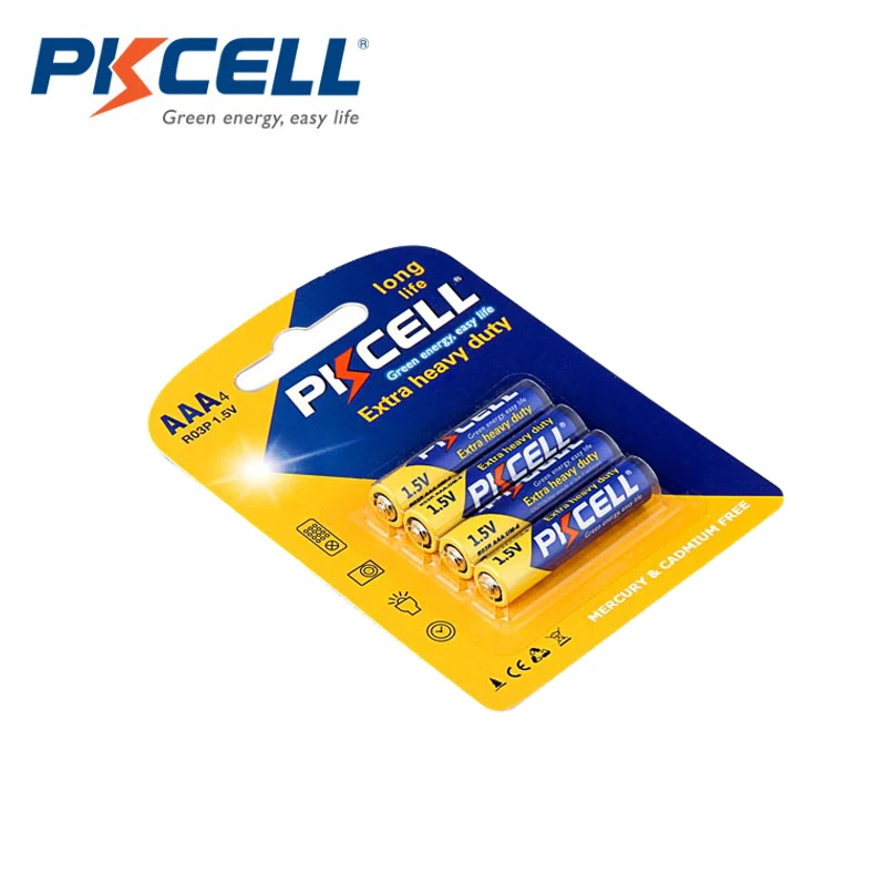 20 шт. сверхмощные одноразовые батареи PKCELL R03P 1 5 в AAA 3A для термометра | Электроника