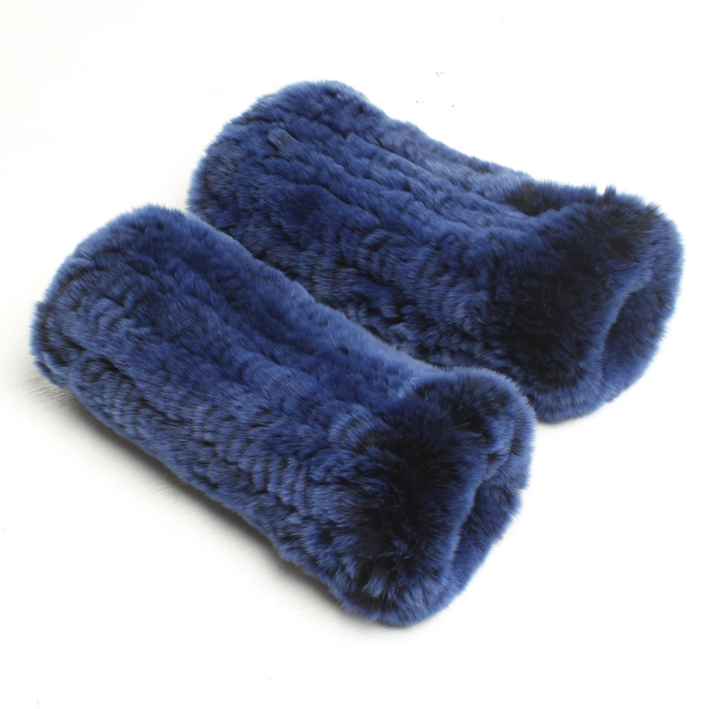 New Arrivals Lady's Real Rex Rabbit Fur Gloves 100%Natural Soft Glove Warm Knitting Genuine | Аксессуары для одежды