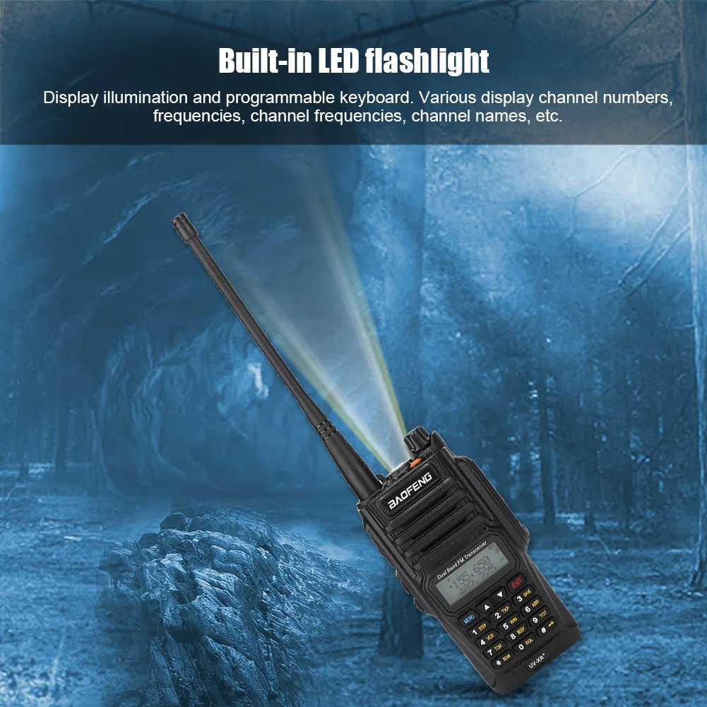 Для рации Baofeng UV-XR PLUS + USB-кабель для зарядки 7 4 В/1800 мАч литиевая батарея 100-240 в
